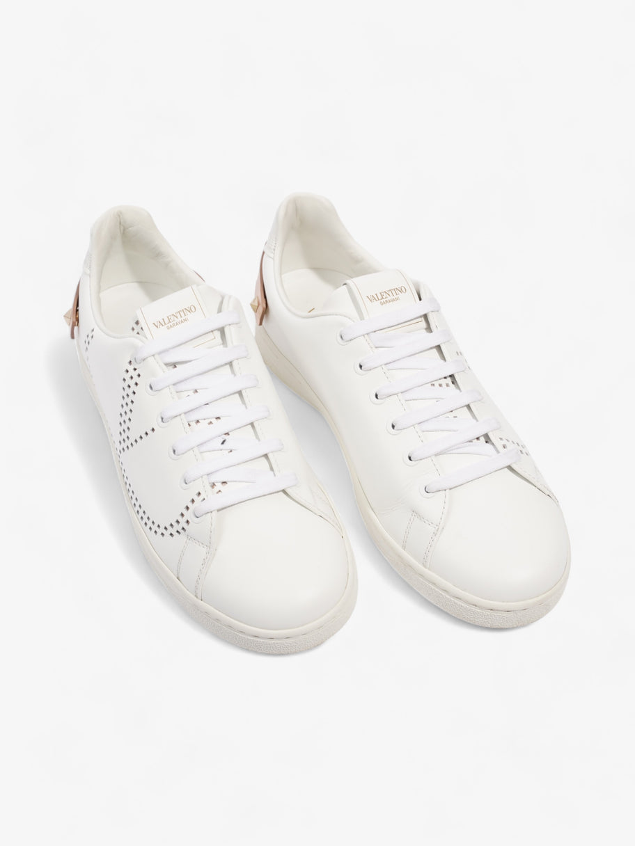 Valentino Backnet Sneakers White / Rose Gold Tab Leather EU 40 UK 7 Image 8