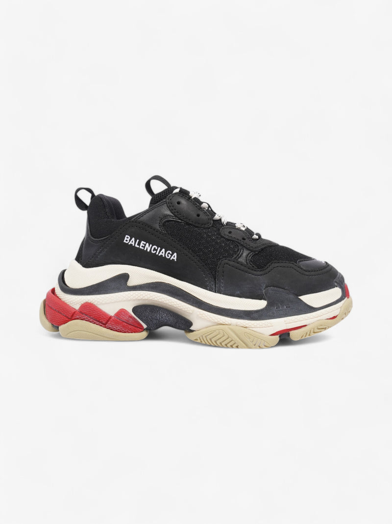  Balenciaga Triple S Black / White / Red Mesh EU 38 UK 5