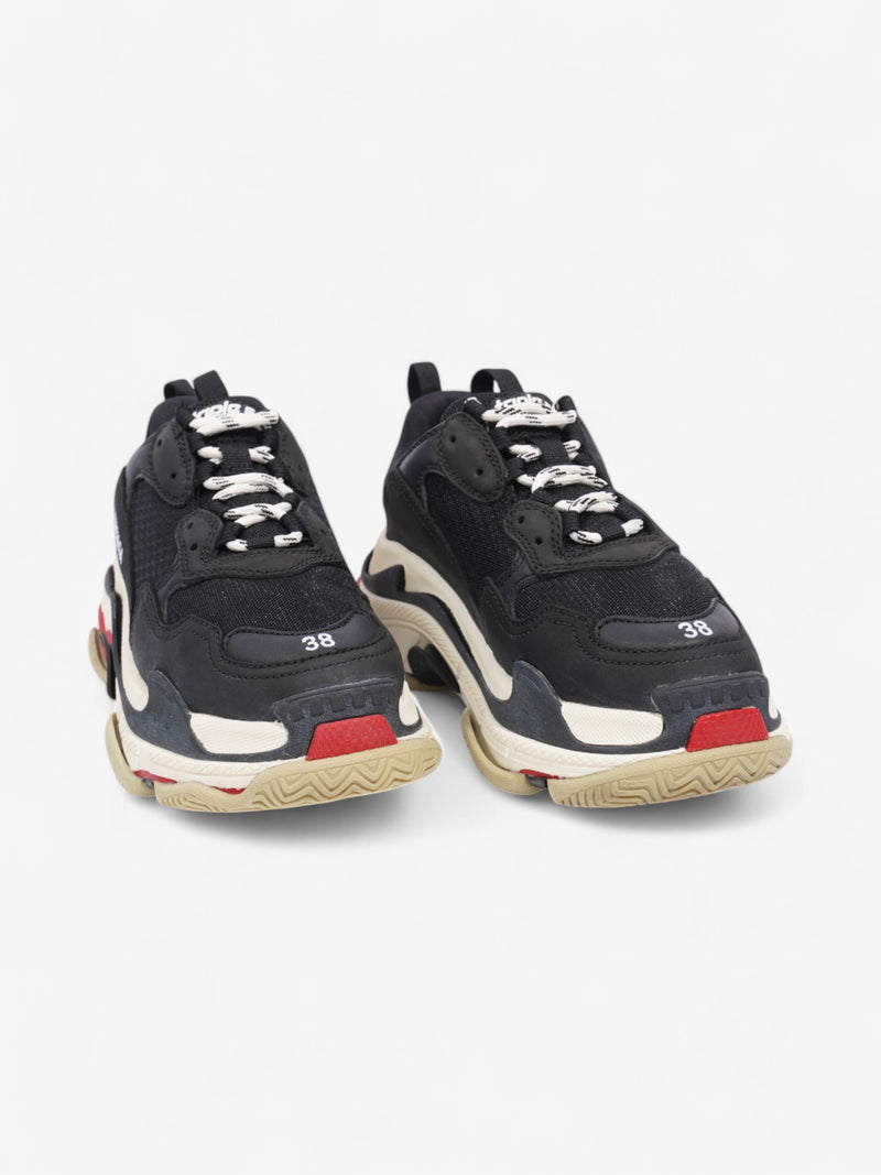  Balenciaga Triple S Black / White / Red Mesh EU 38 UK 5