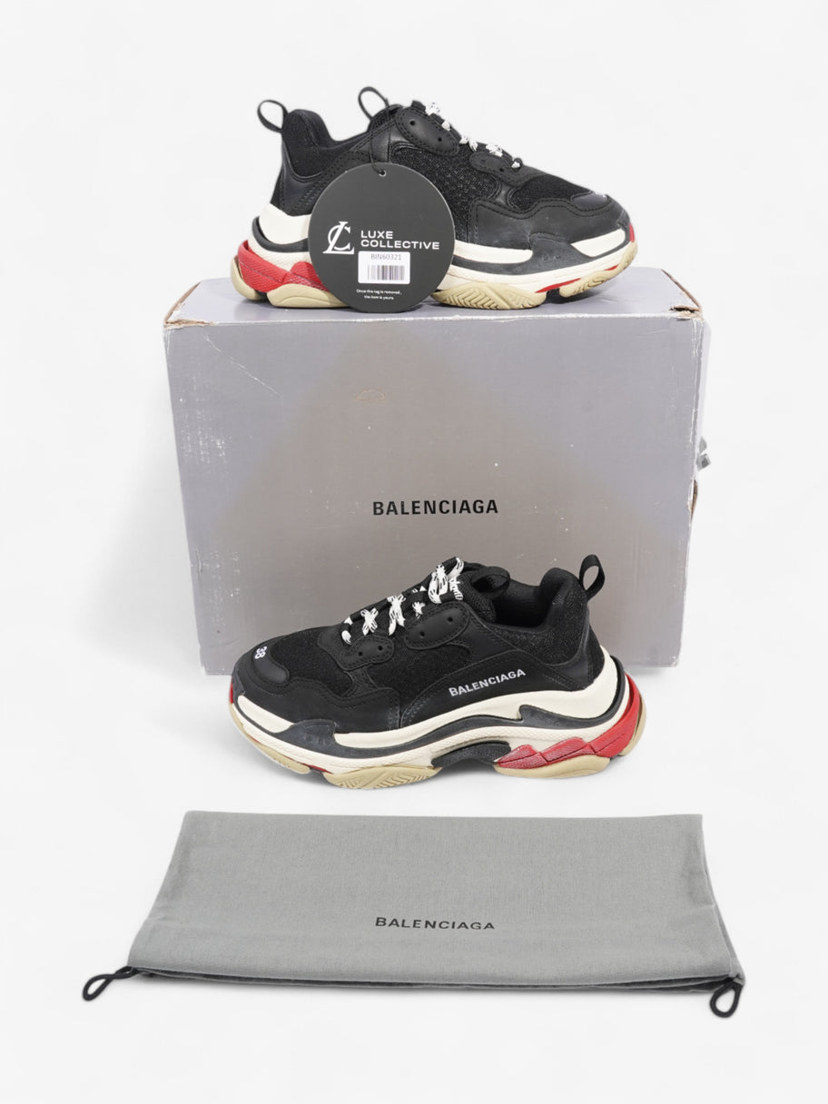 Balenciaga Triple S Black / White / Red Mesh EU 38 UK 5 Image 8