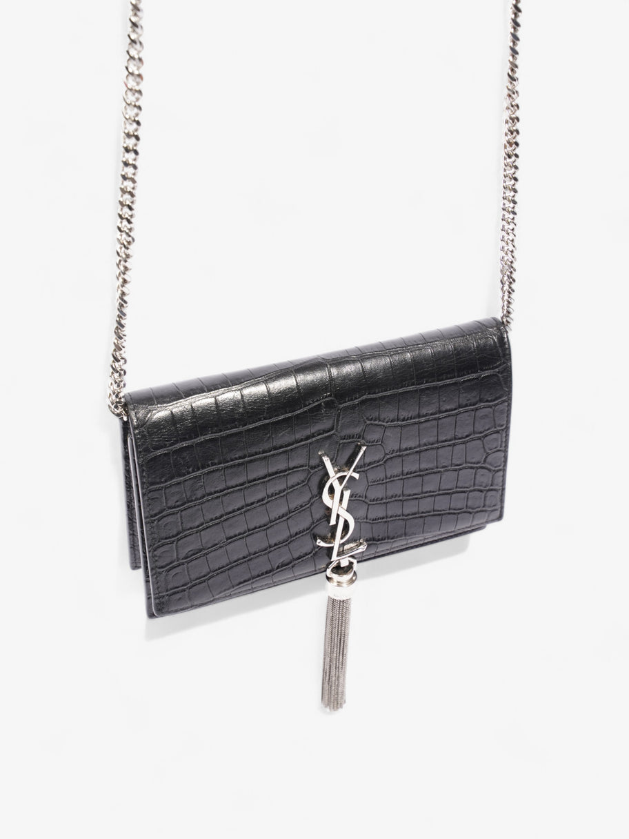 Black ysl tassel bag sale