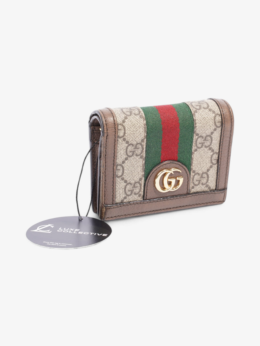 Gucci GG Ophidia Wallet GG Supreme / Brown / Gold Canvas Image 9