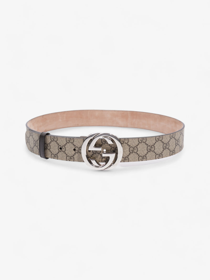  Gucci Blondie Belt Beige / Ebony Canvas 85cm / 34