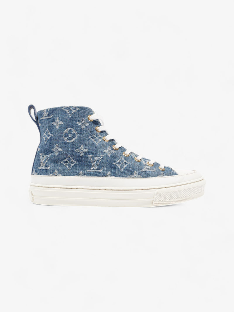  Louis Vuitton Stellar High Top Blue / White Denim EU 36 UK 3