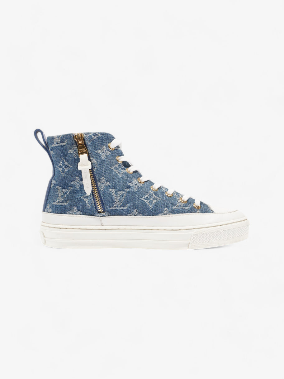 Louis Vuitton Stellar High Top Blue / White Denim EU 36 UK 3 Image 4