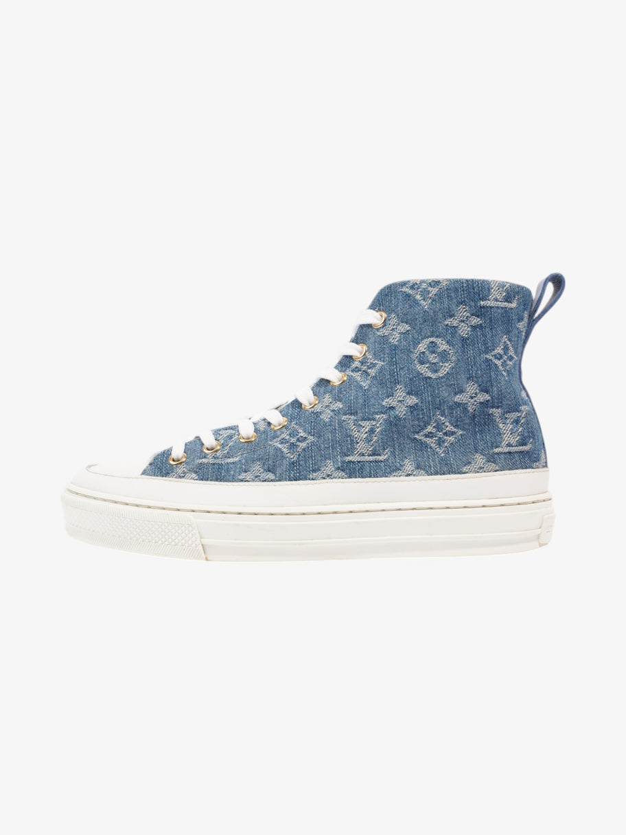 Louis Vuitton Stellar High Top Blue / White Denim EU 36 UK 3 Image 5