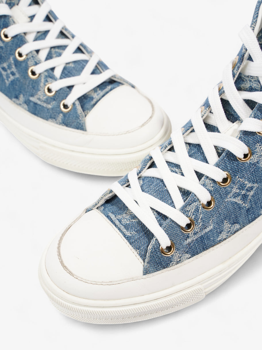 Louis Vuitton Stellar High Top Blue / White Denim EU 36 UK 3 Image 9