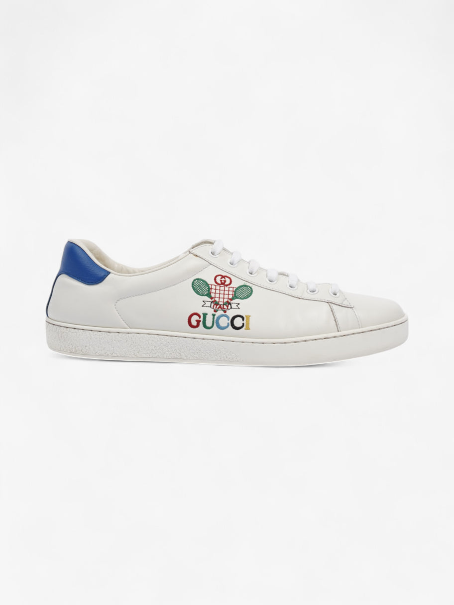 Gucci Ace Sneakers with Tennis White / Blue Leather EU 44 UK 10 Image 1