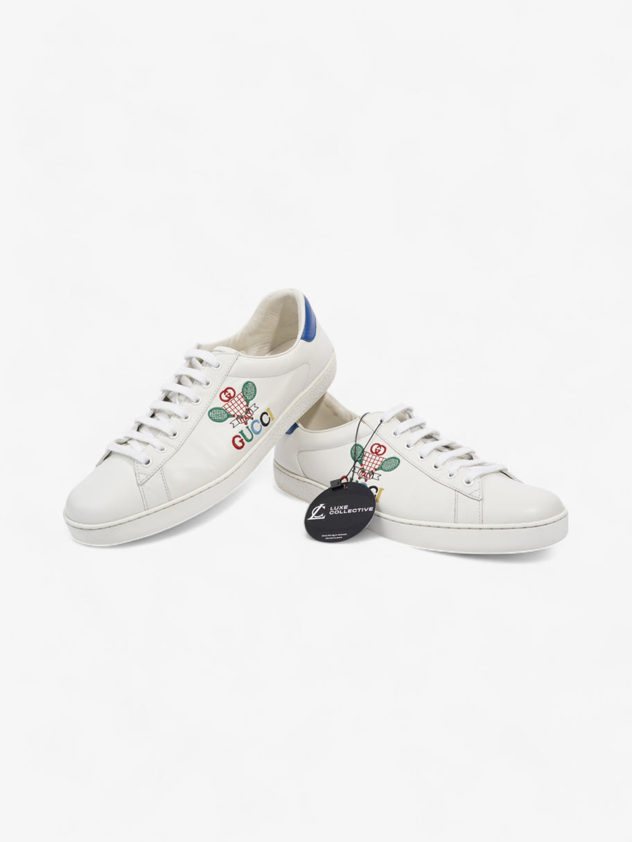 Gucci Ace Sneakers with Tennis White / Blue Leather EU 44 UK 10 Image 12