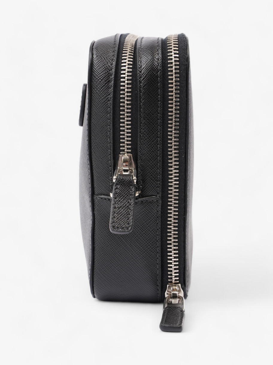 Prada Zipped Clutch Black Saffiano Leather Image 2