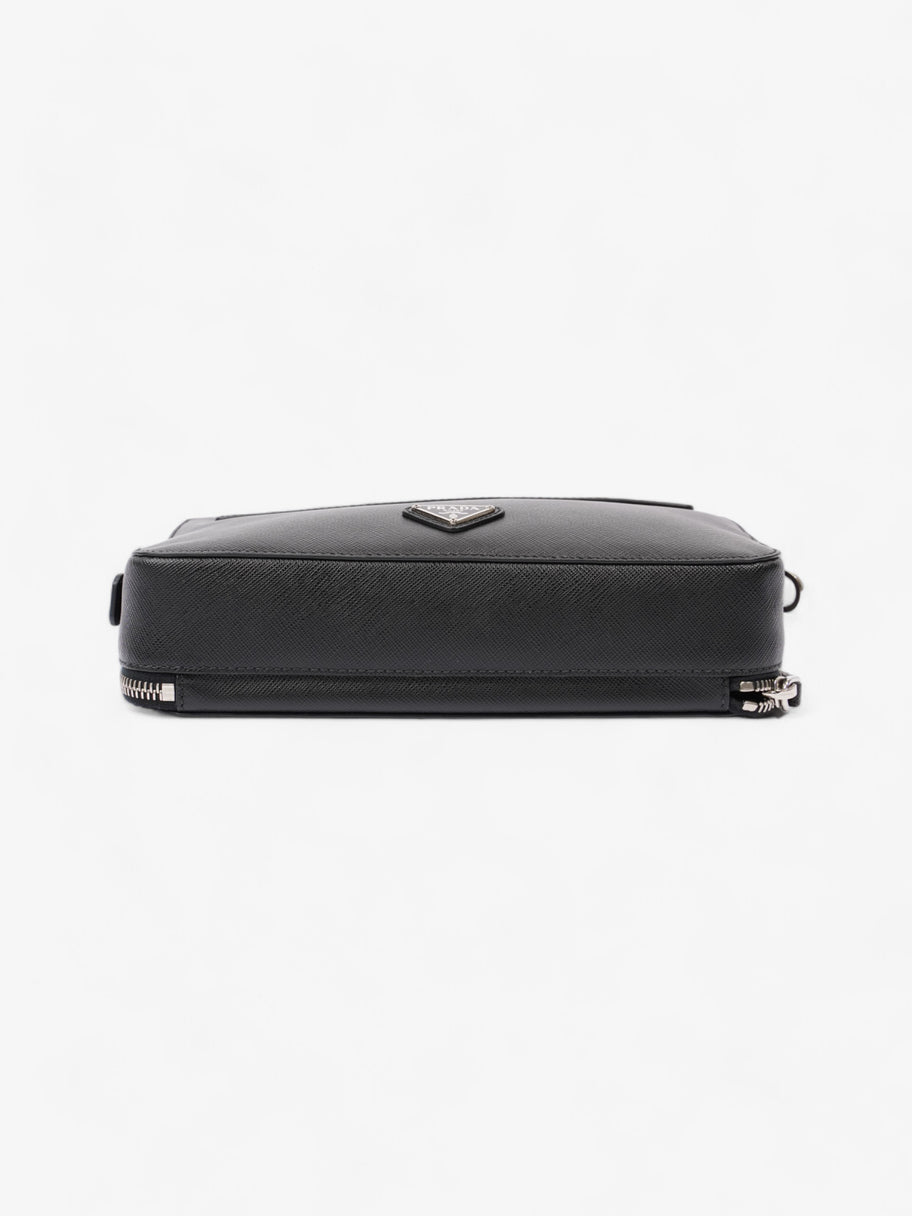 Prada Zipped Clutch Black Saffiano Leather Image 5