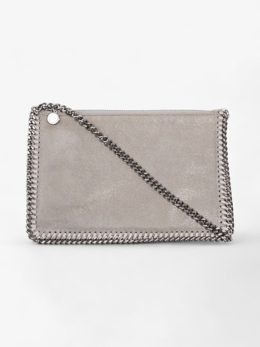 Stella McCartney Falabella Clutch Grey Vegan Leather Image 1