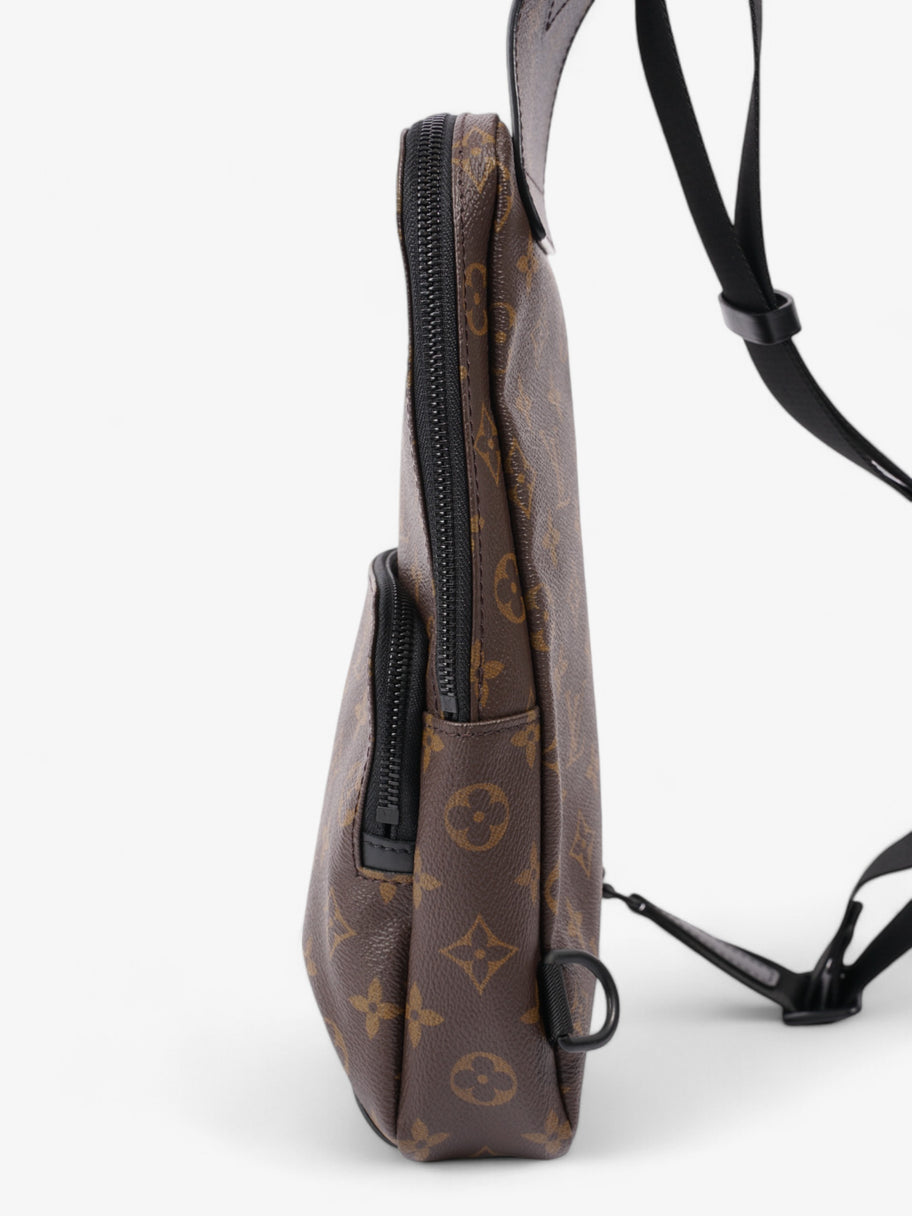 Louis Vuitton Avenue Sling Bag Monogram / Black Coated Canvas Image 3