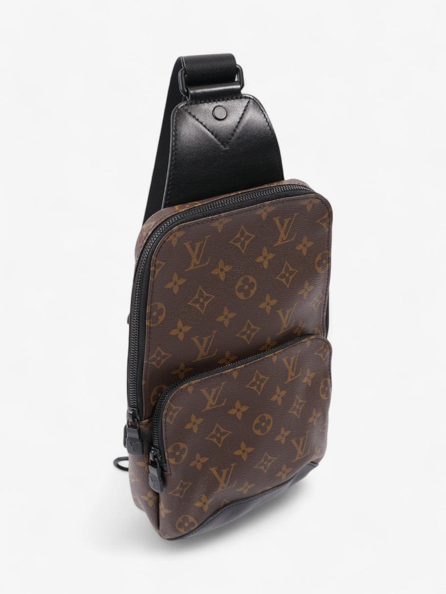 Louis Vuitton Avenue Sling Bag Monogram / Black Coated Canvas Image 7