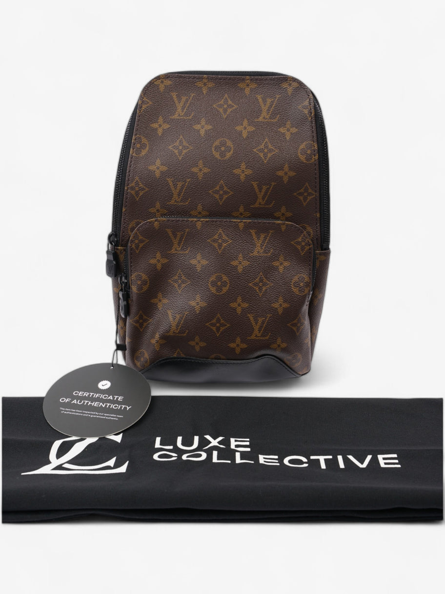 Louis Vuitton Avenue Sling Bag Monogram / Black Coated Canvas Image 10