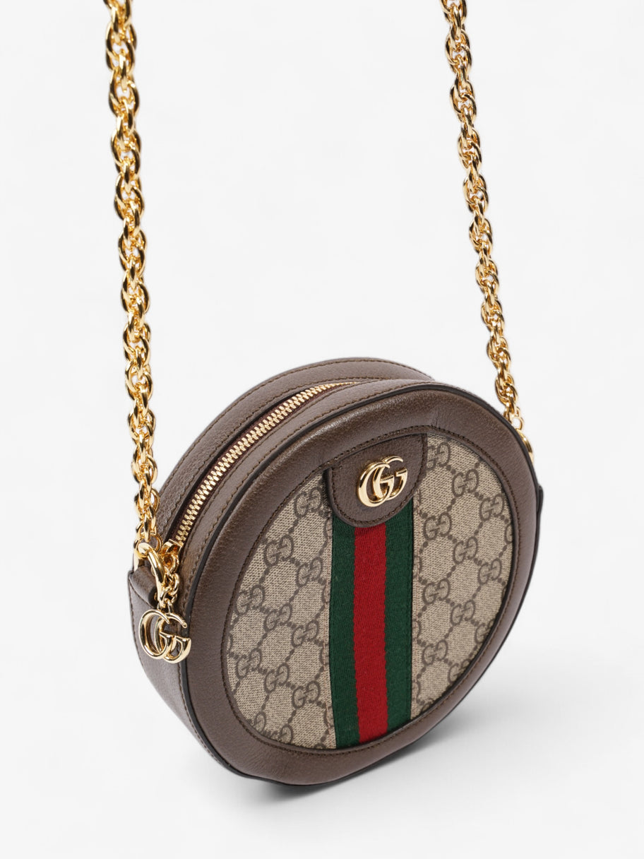 Gucci Ophidia GG Round GG Supreme / Green / Red Canvas Mini Image 7