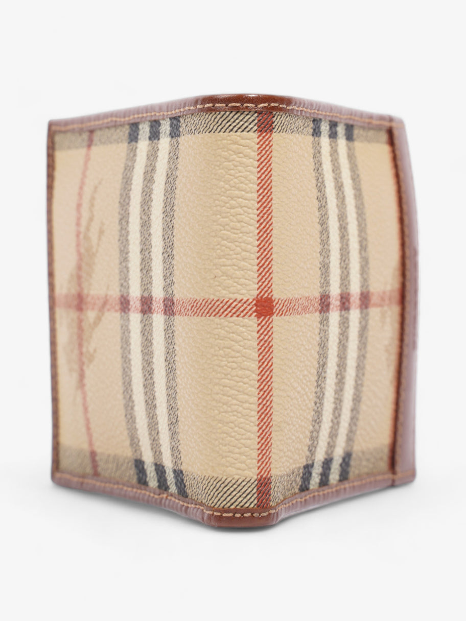 Burberry Bifold Wallet Haymarket Check Coated Canvas Image 2