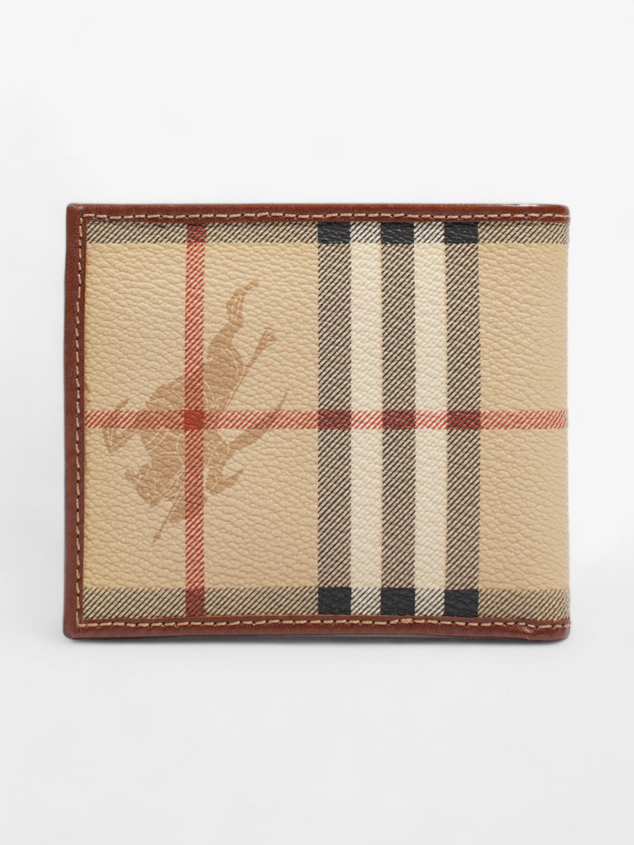 Burberry Bifold Wallet Haymarket Check Coated Canvas Image 3