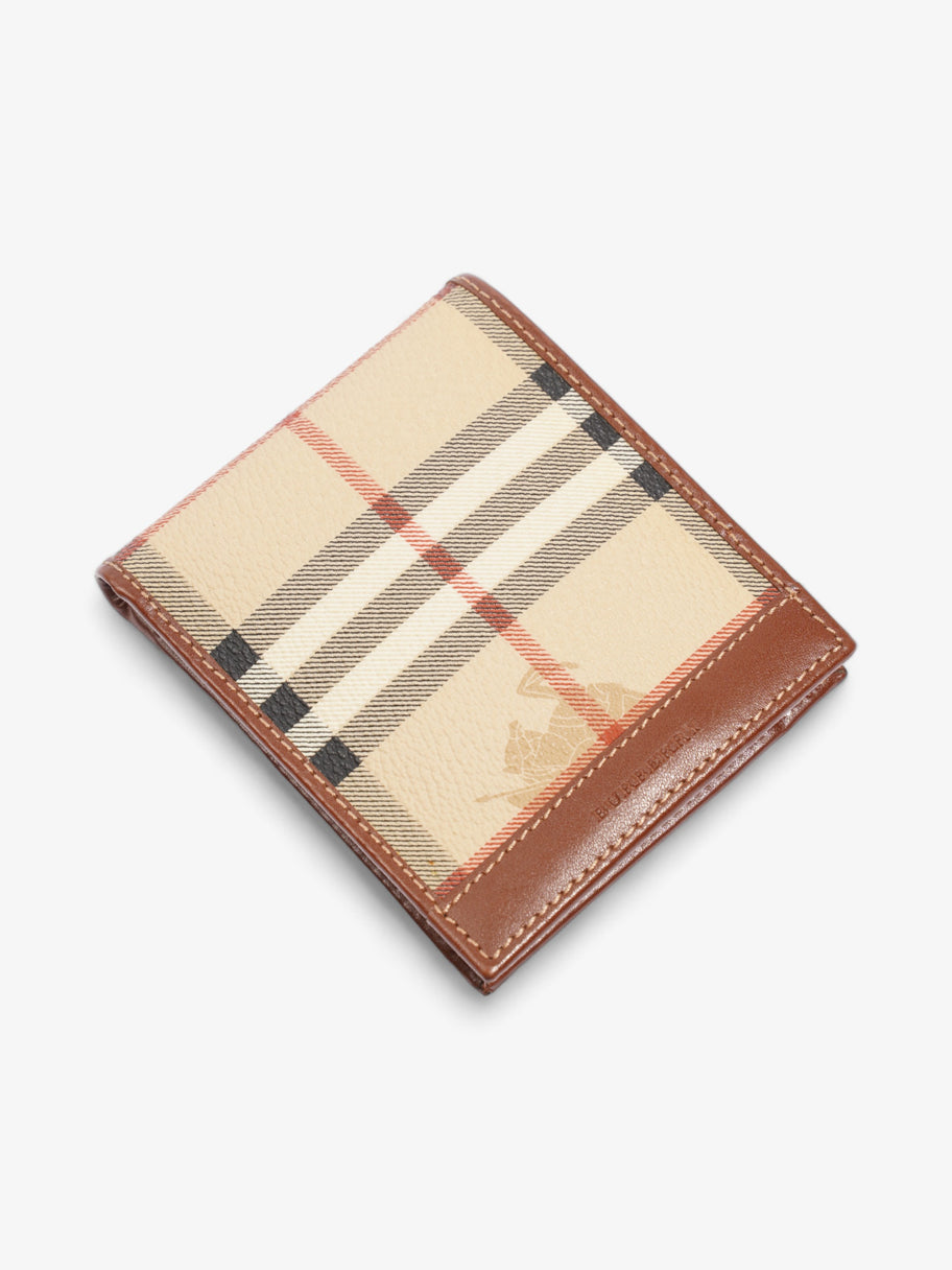 Burberry Bifold Wallet Haymarket Check Coated Canvas Image 8