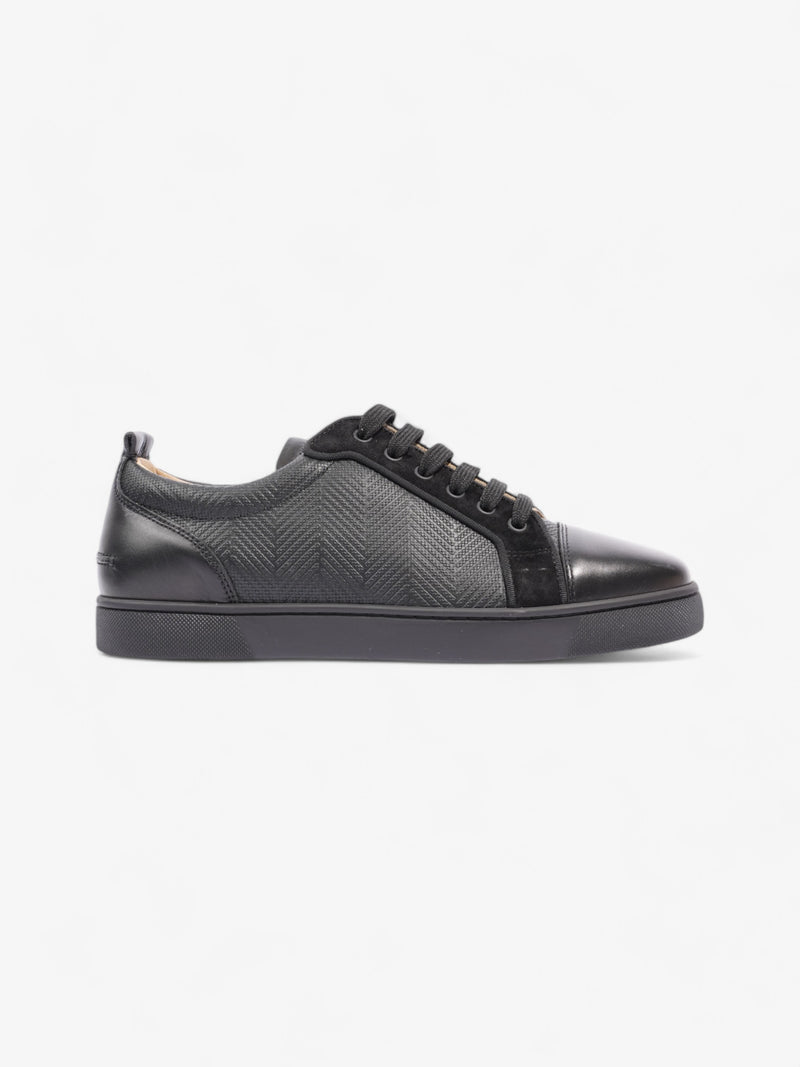  Christian Louboutin Louis Junior Flat Black Calfskin Leather EU 42 UK 8