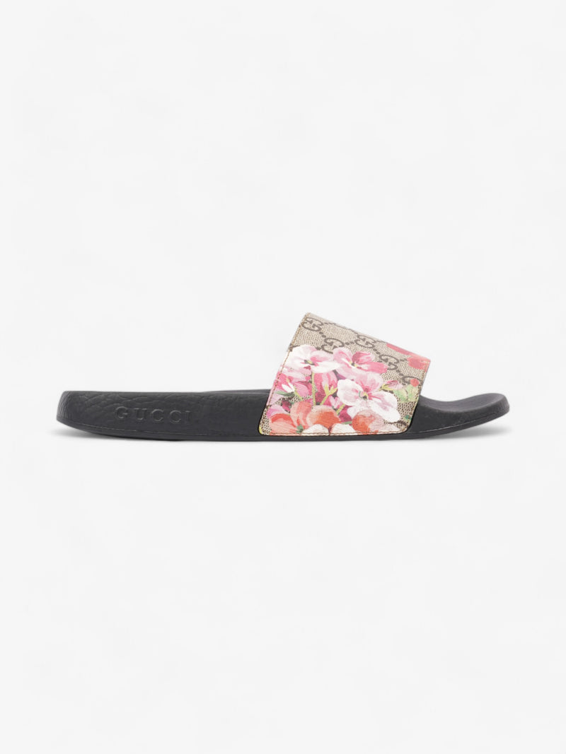  Gucci GG Blooms Supreme slides Beige / Floral Canvas EU 39 UK 6