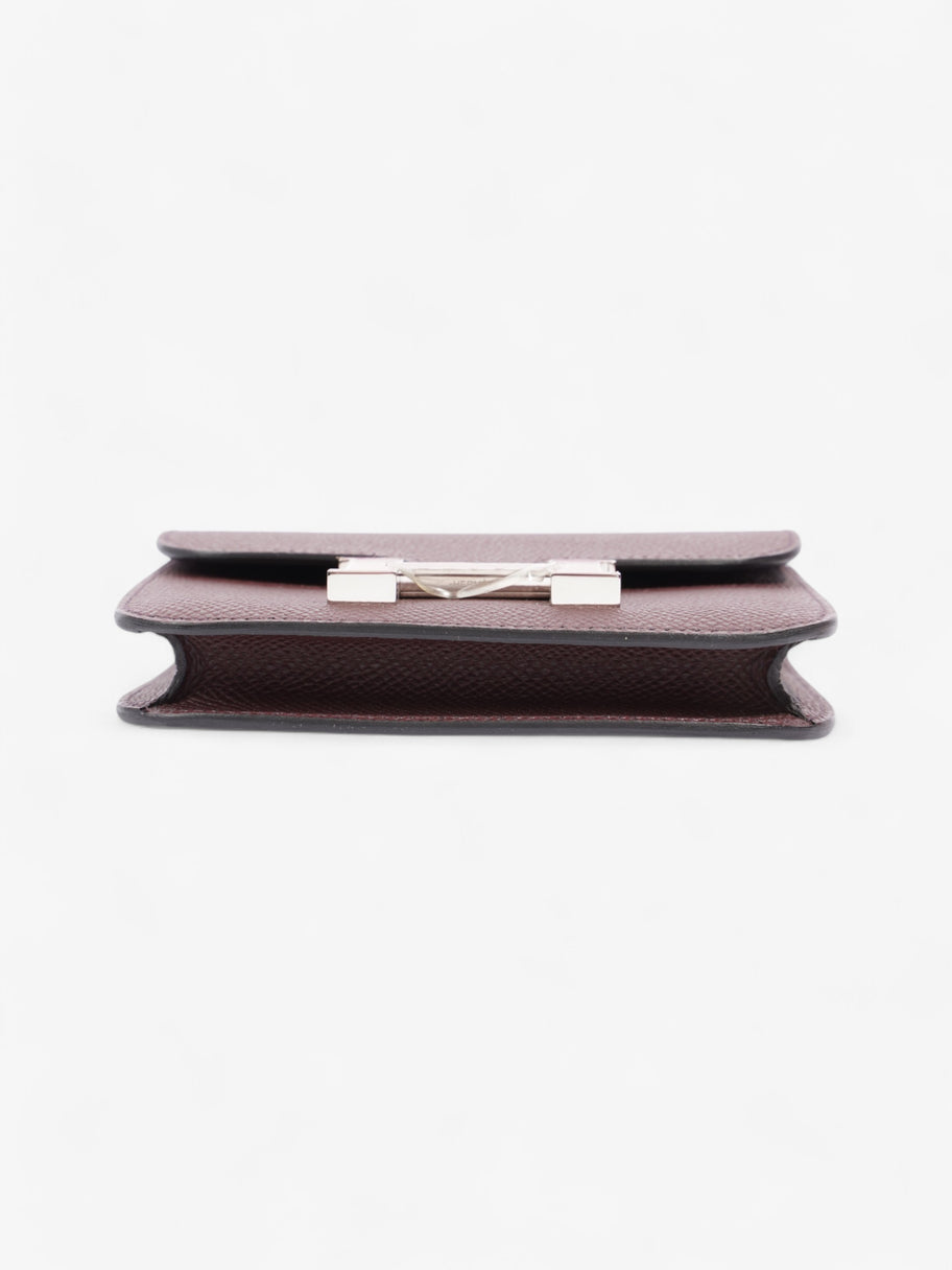 Hermes Constance Slim Wallet Rouge Sellier / Rubis Calfskin Leather Image 5