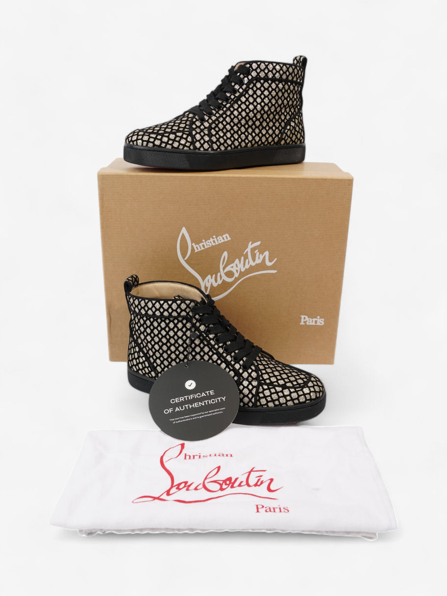 Christian Louboutin Rantus Orlanto High-tops  Black / Gold Glitter EU 37.5 UK 4.5 Image 9