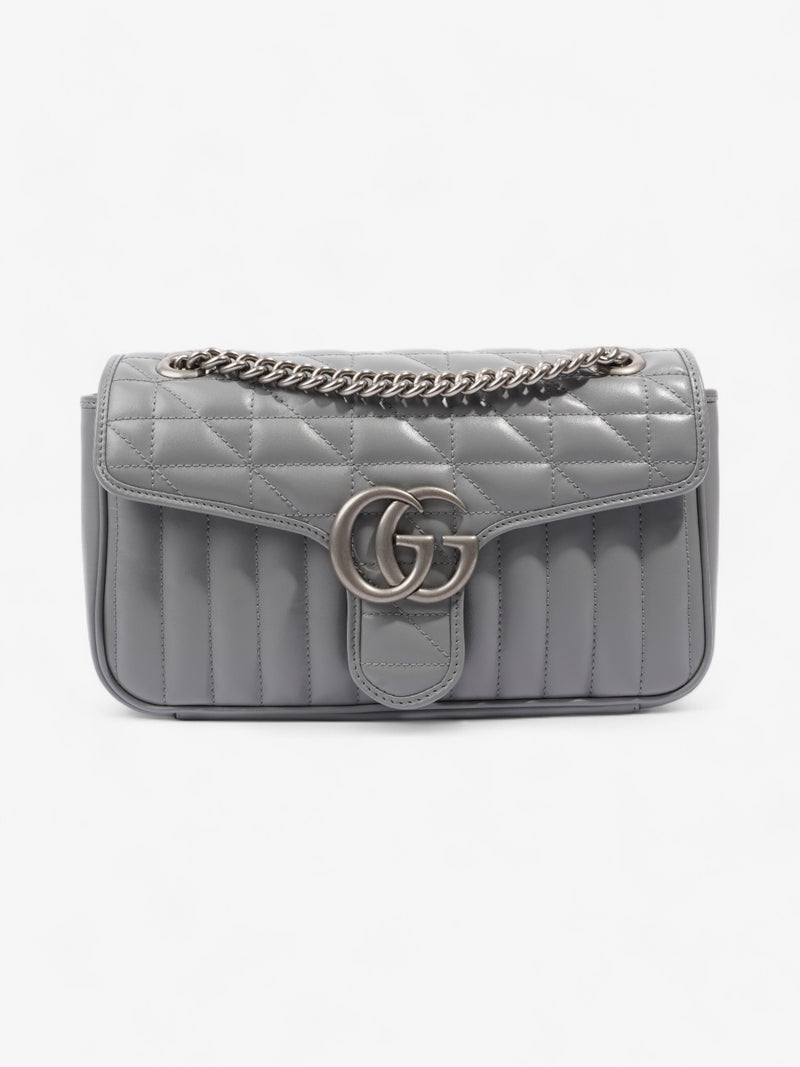  Gucci GG Marmont Grey Leather Small