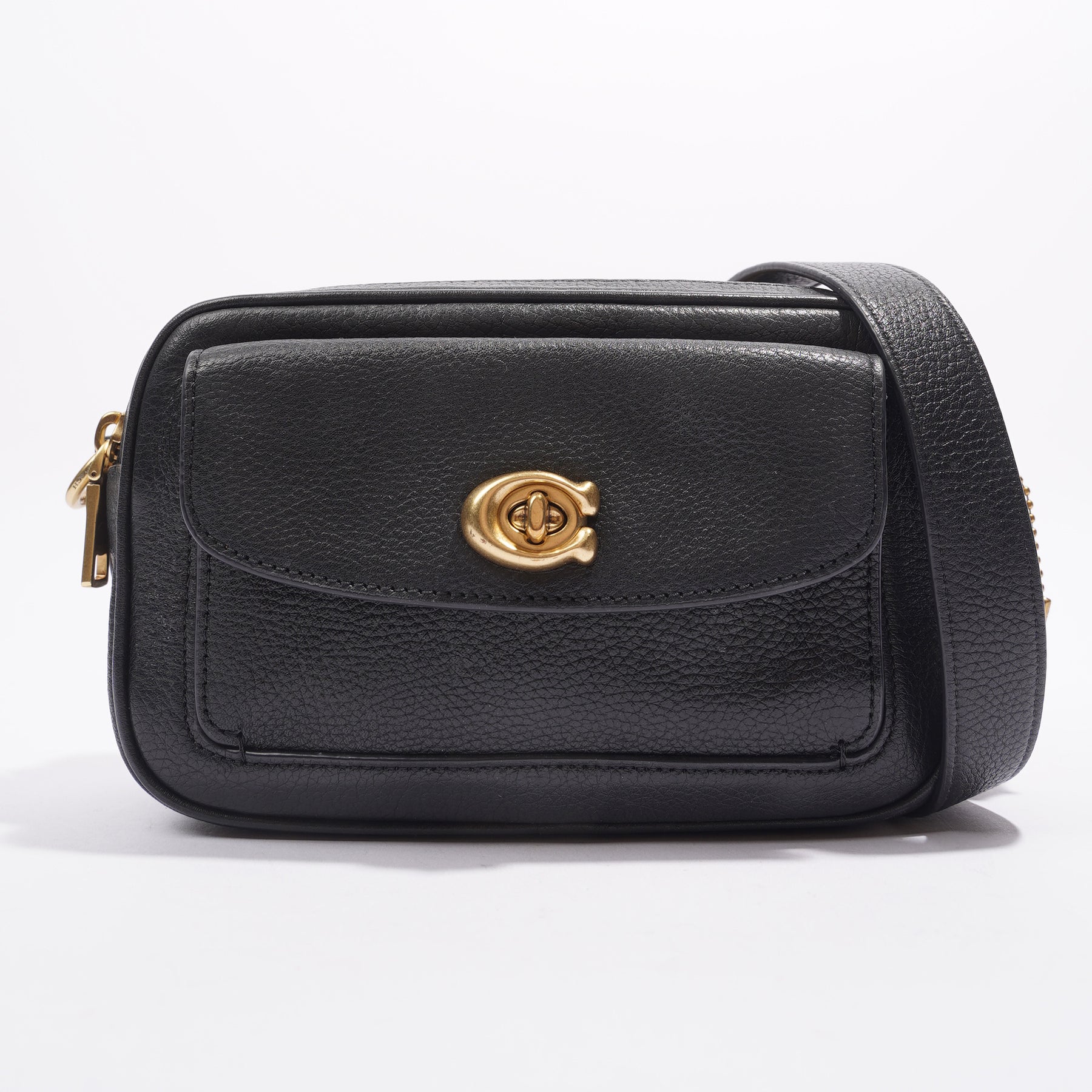 Coach Willow Camera Bag Black Leather Luxe Collective