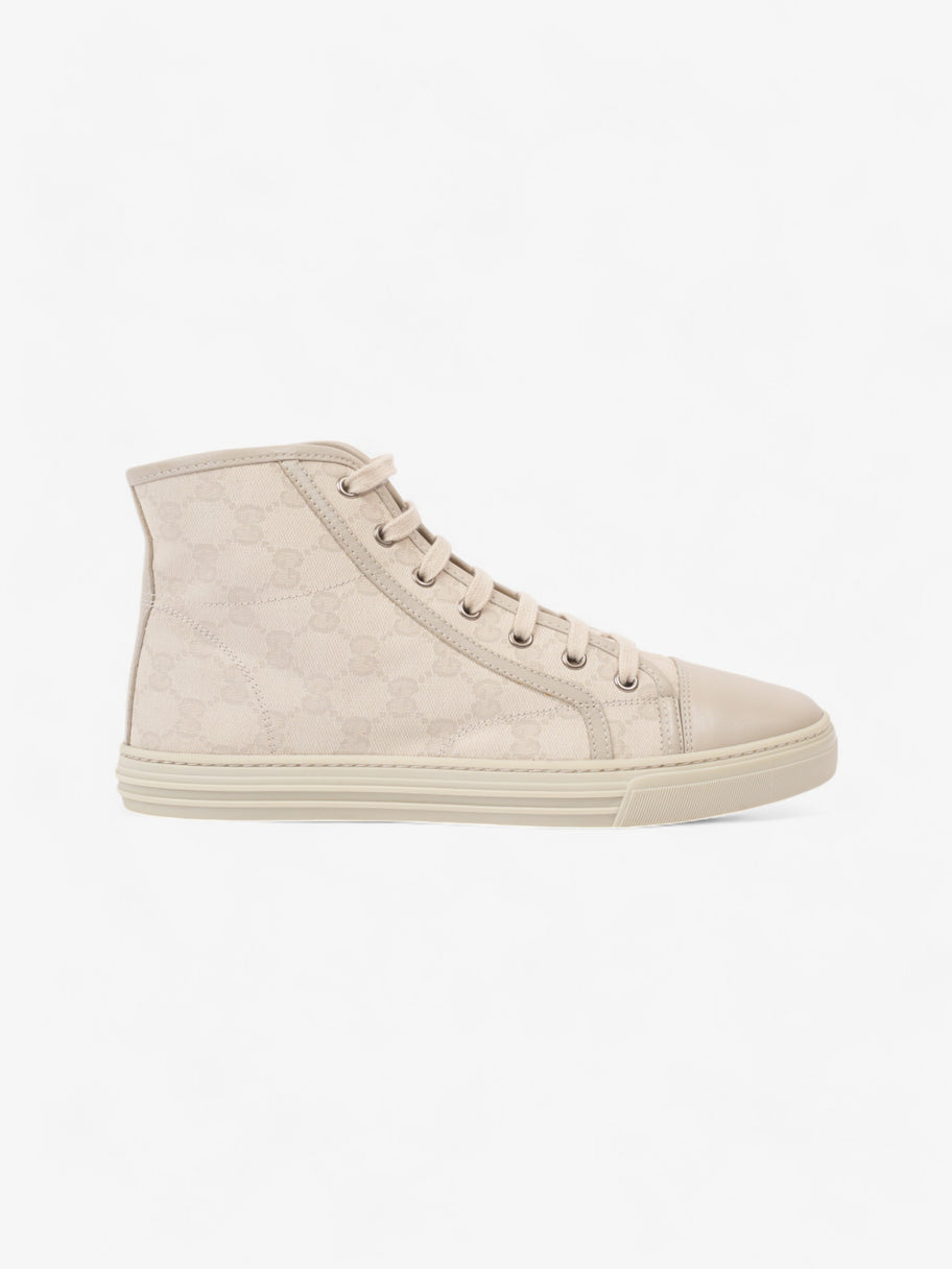 Gucci GG Monogram High-Top Sneakers Beige  Canvas EU 40 UK 7 Image 1