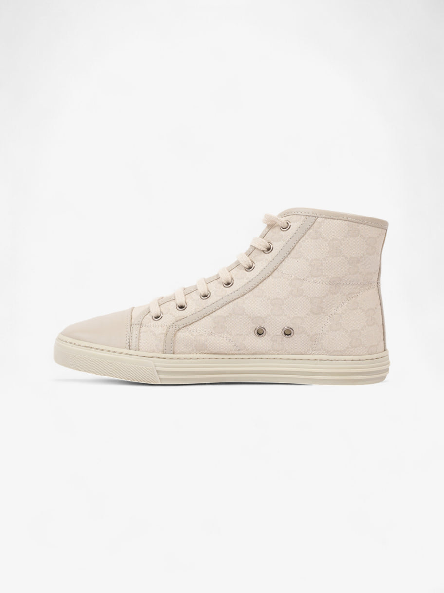 Gucci GG Monogram High-Top Sneakers Beige  Canvas EU 40 UK 7 Image 3