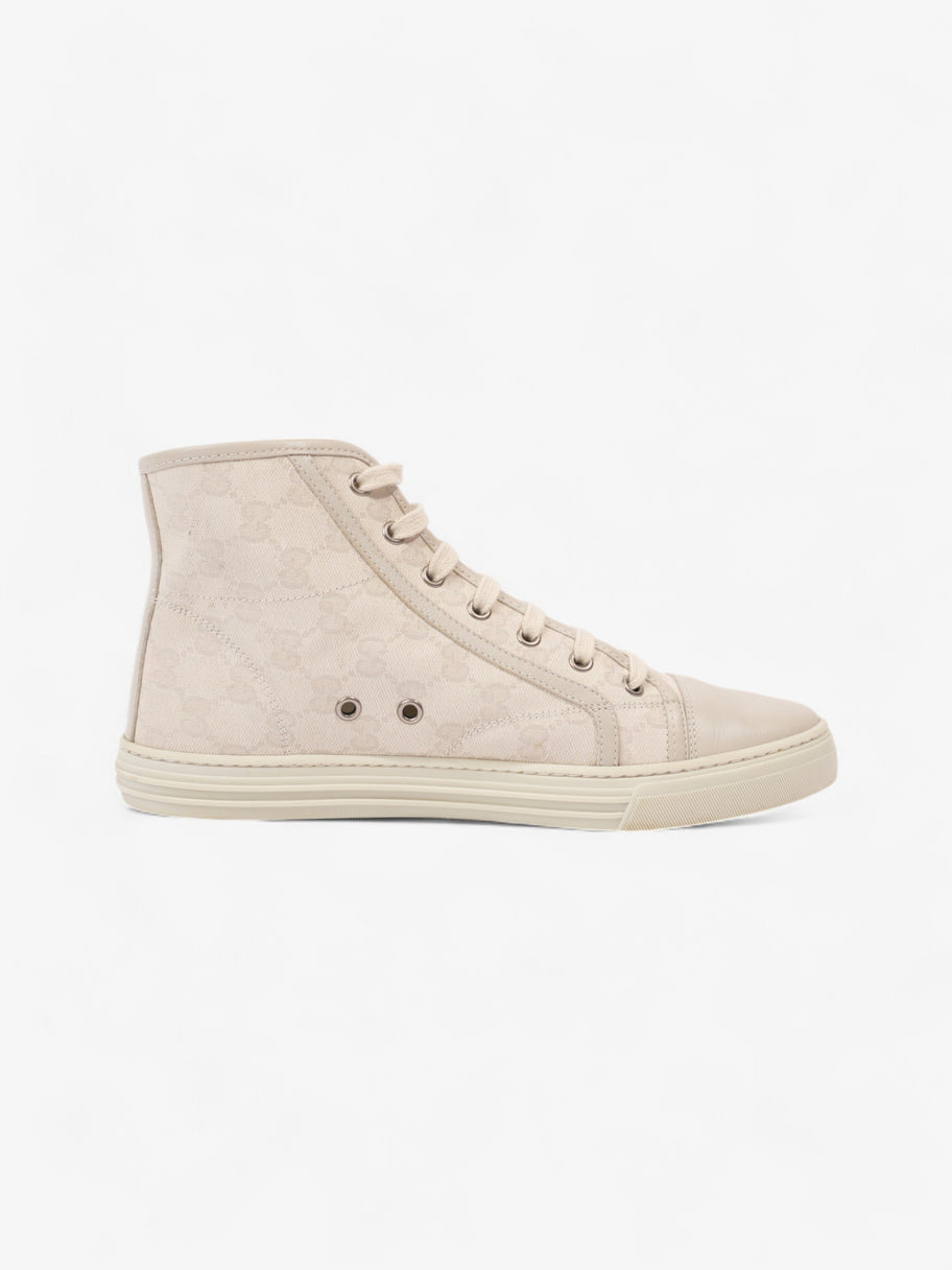 Gucci GG Monogram High-Top Sneakers Beige  Canvas EU 40 UK 7 Image 4