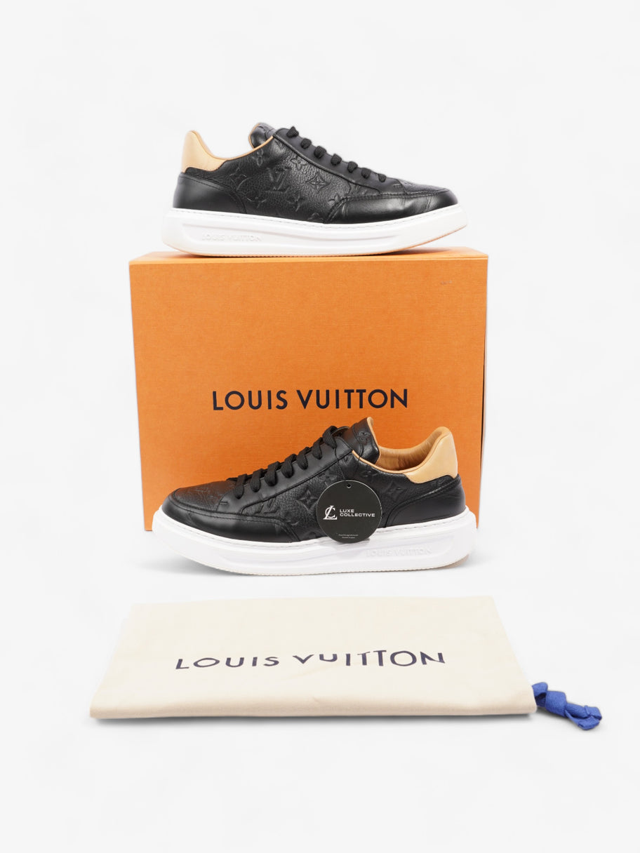 Louis Vuitton Beverly Hills Sneakers Black Monogram / Beige Calfskin Leather EU 43 UK 9 Image 10