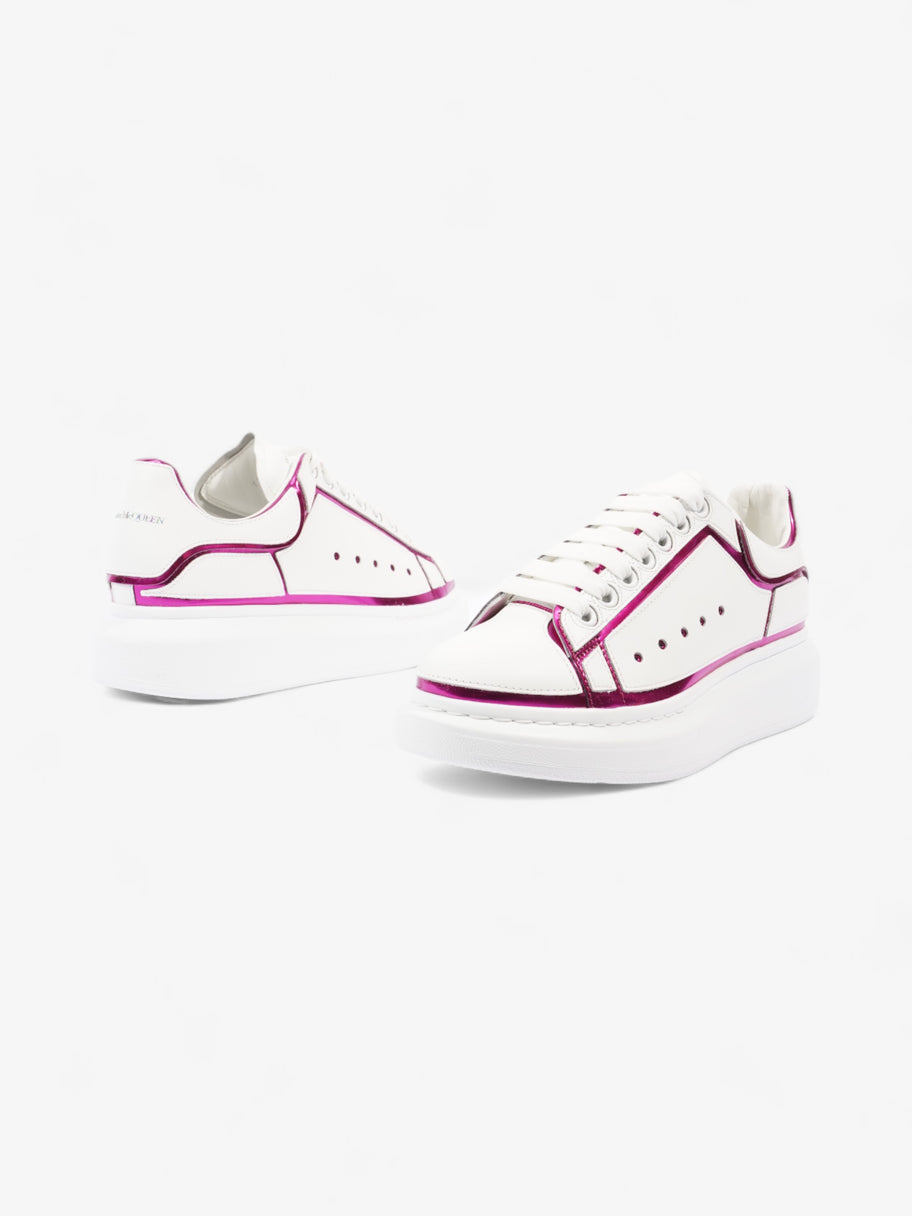 Alexander McQueen Oversized Sneakers White / Metallic Pink Leather EU 39 UK 6 Image 9