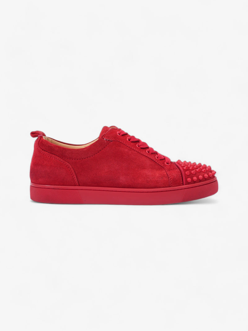  Christian Louboutin Louis Junior Spikes Red Suede EU 41 UK 7