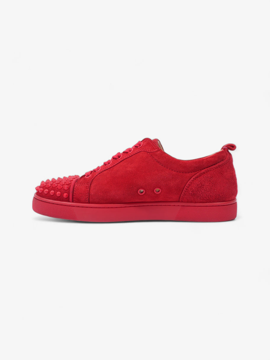 Christian Louboutin Louis Junior Spikes Red Suede EU 41 UK 7 Image 3