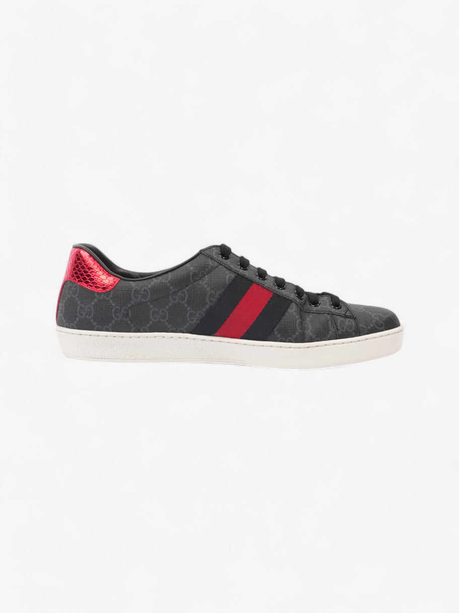 Gucci Ace Black / Navy  / Red Coated Canvas EU 43.5 UK 9.5 Image 4