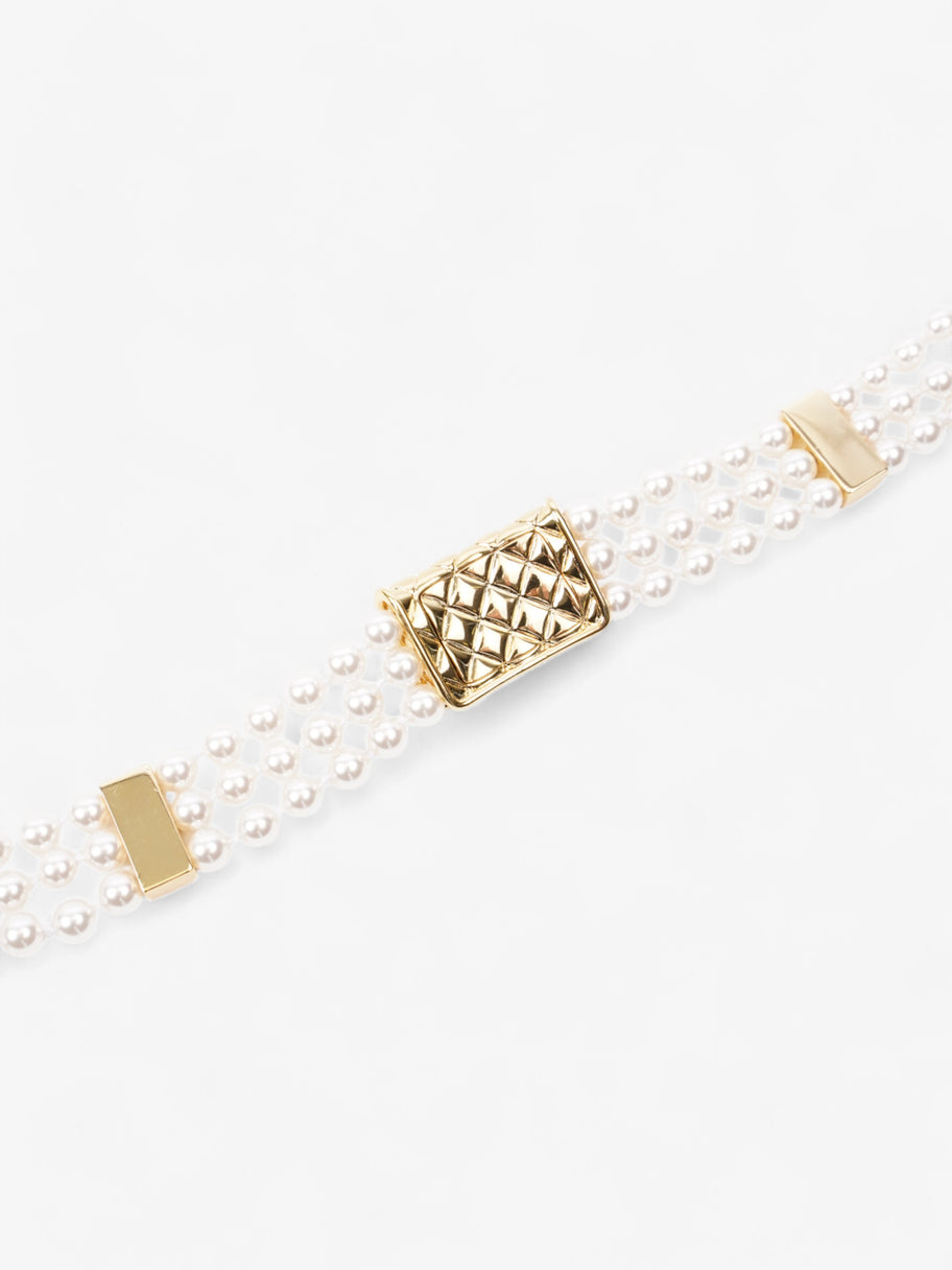 Chanel CC Pearl Chocker Pearl / Gold Faux Pearl Image 6