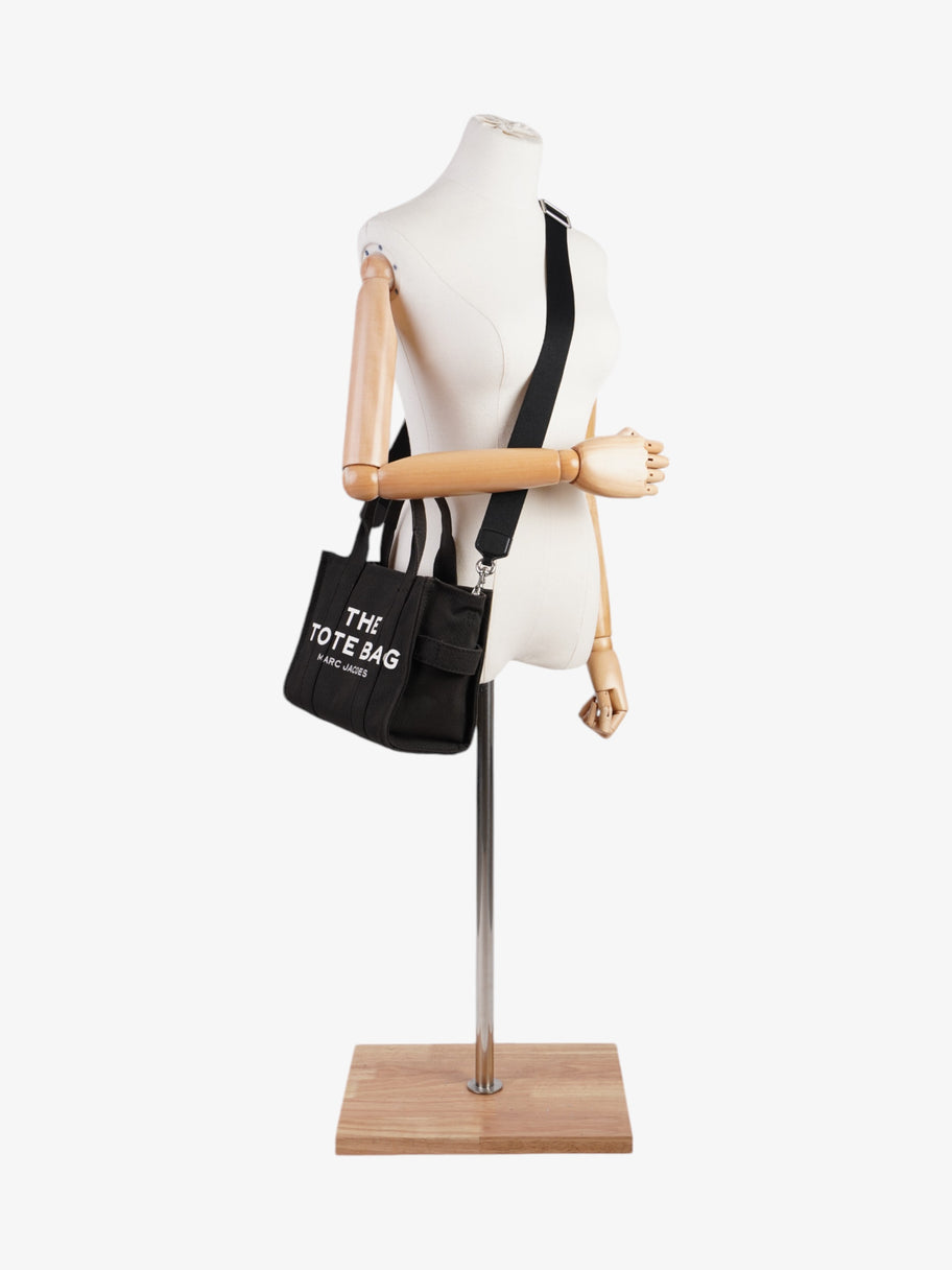 Marc Jacobs The Tote Bag Black / White Cotton Small Image 2