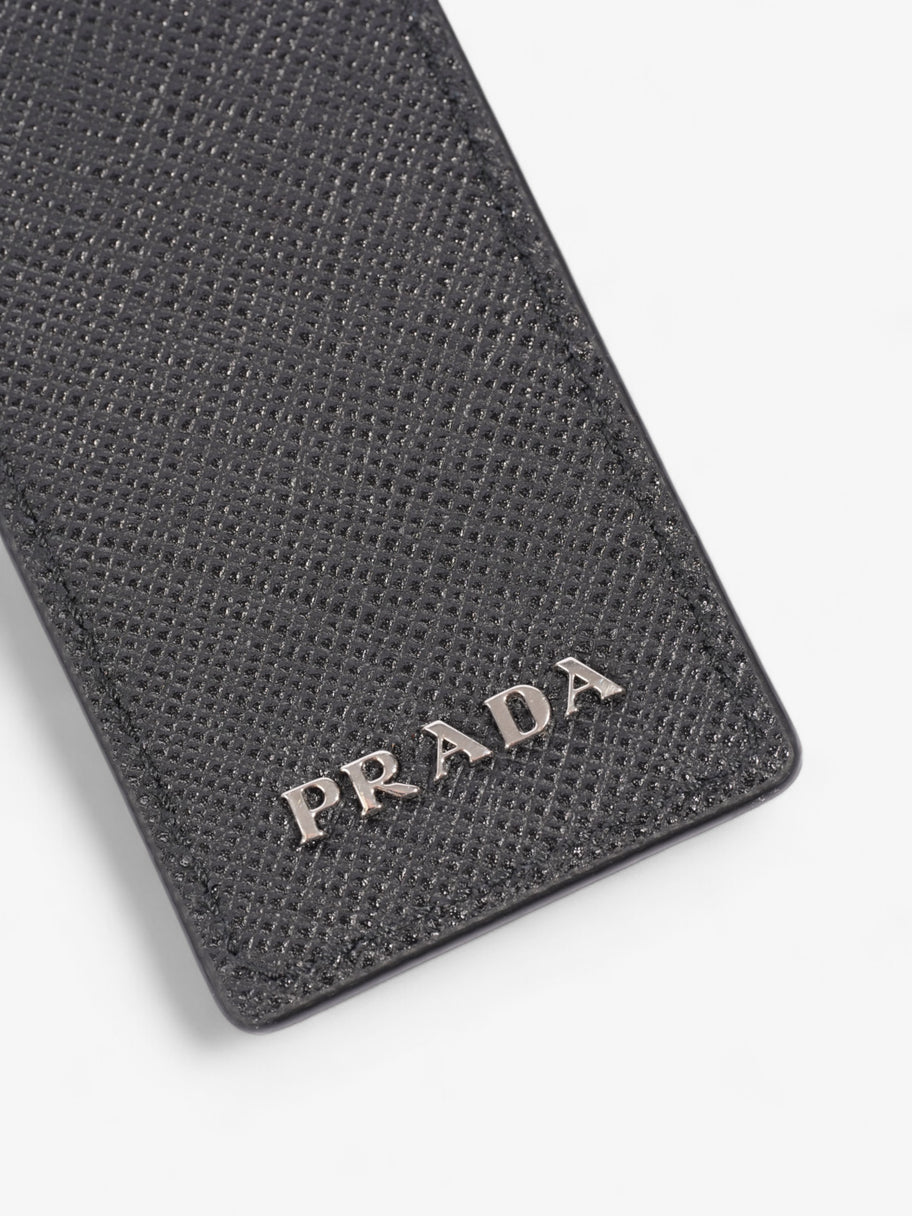 Prada Trick Pelle Key Ring Black Multicoloured Saffiano Leather Luxe Collective