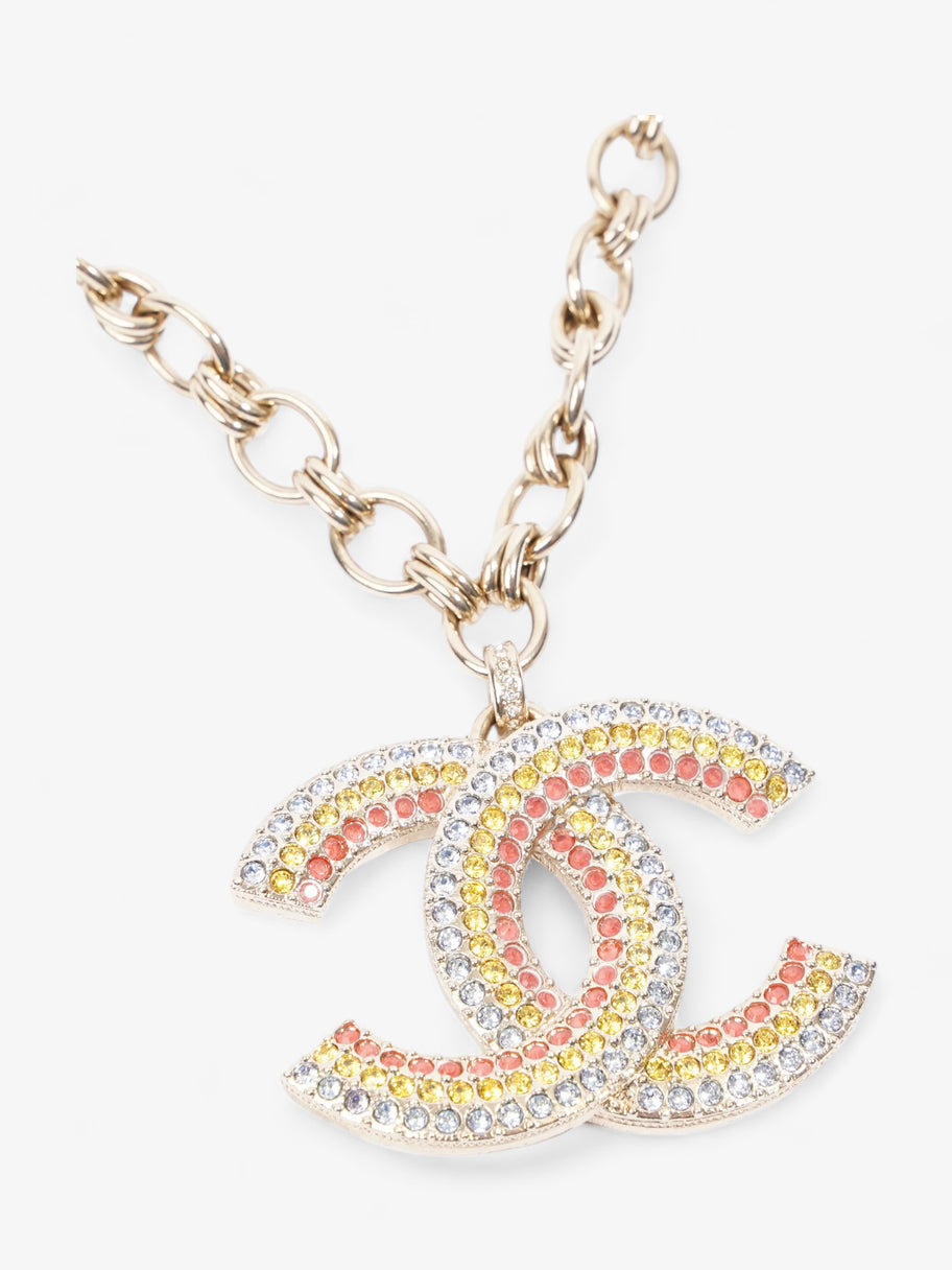 CC Necklace Multicolour Base Metal 78cm Image 2