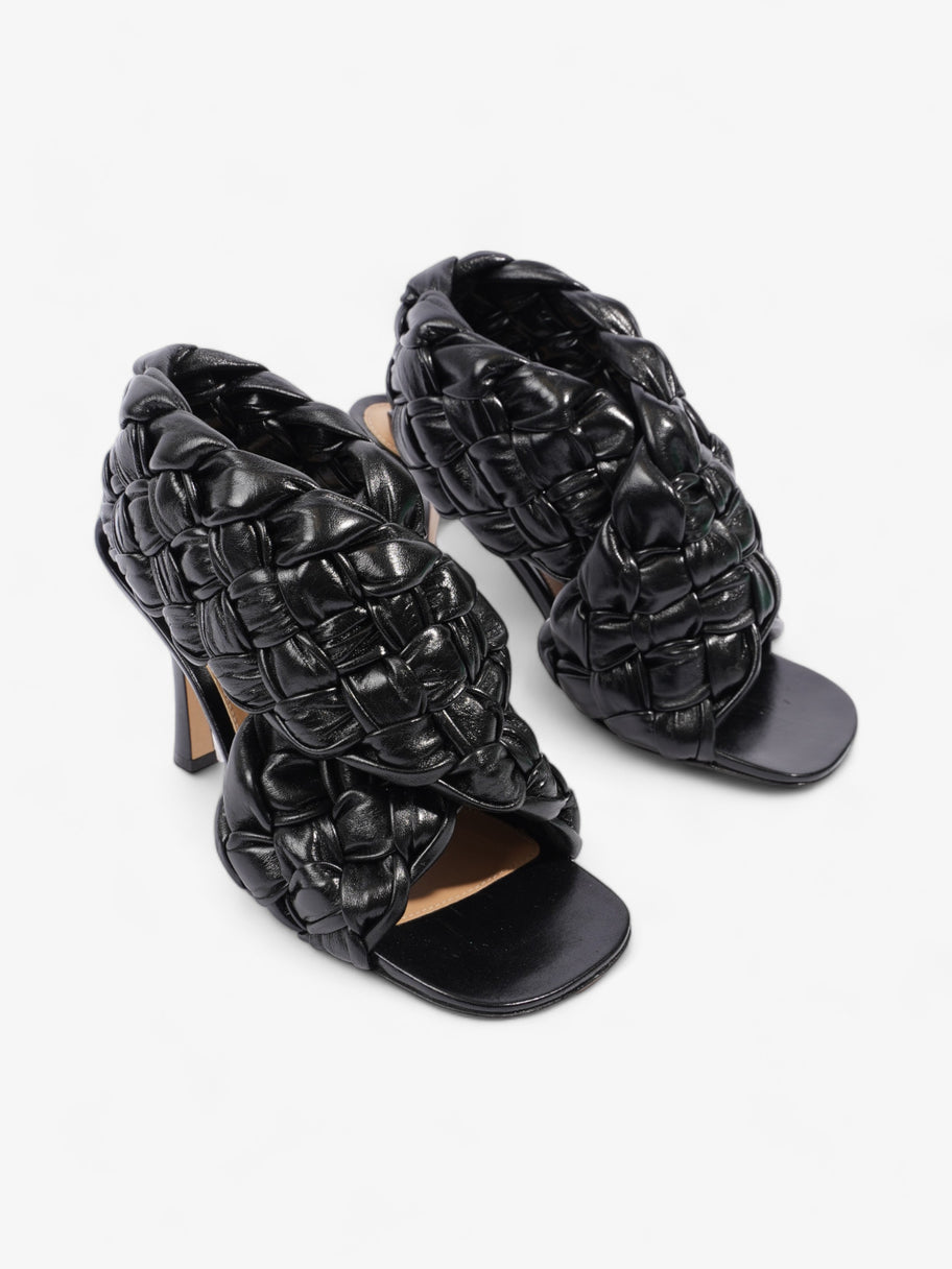 Interwoven Heels 100mm Black Lambskin Leather EU 38.5 UK 5.5 Image 2