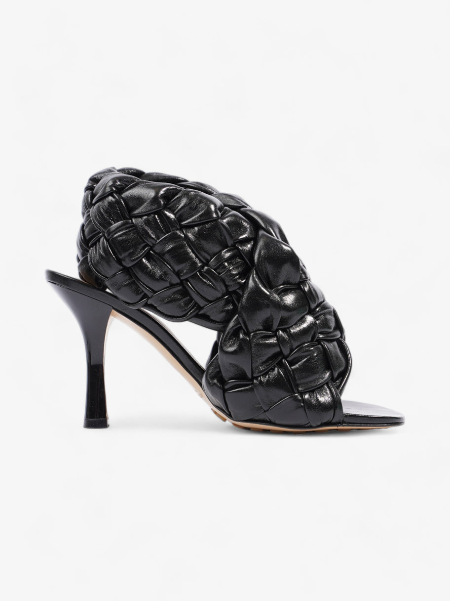 Interwoven Heels 100mm Black Lambskin Leather EU 38.5 UK 5.5 Image 4