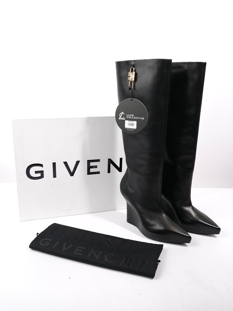 Givenchy Shark Boots 80 Black Leather EU 39 UK 6 Image 10