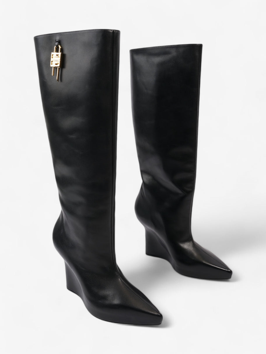 Givenchy Shark Boots 80 Black Leather EU 39 UK 6 Image 2