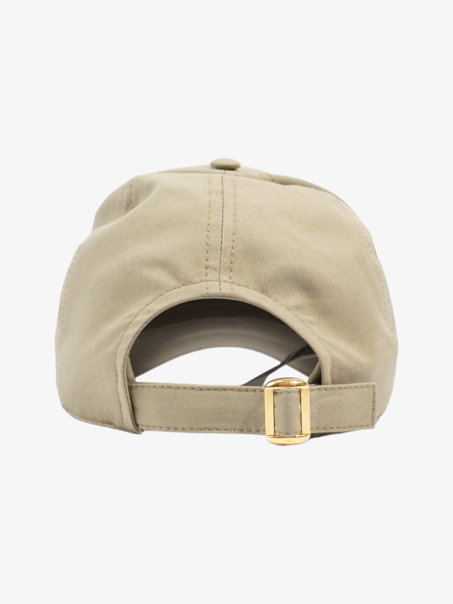 Celine Triomphe Baseball Cap Khaki Cotton Large Image 3