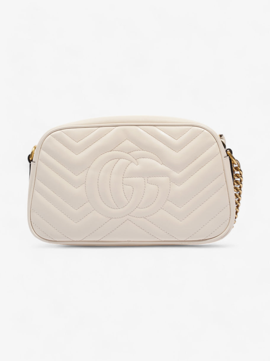 Gucci Marmont Zip White Matelasse Leather Small Image 4