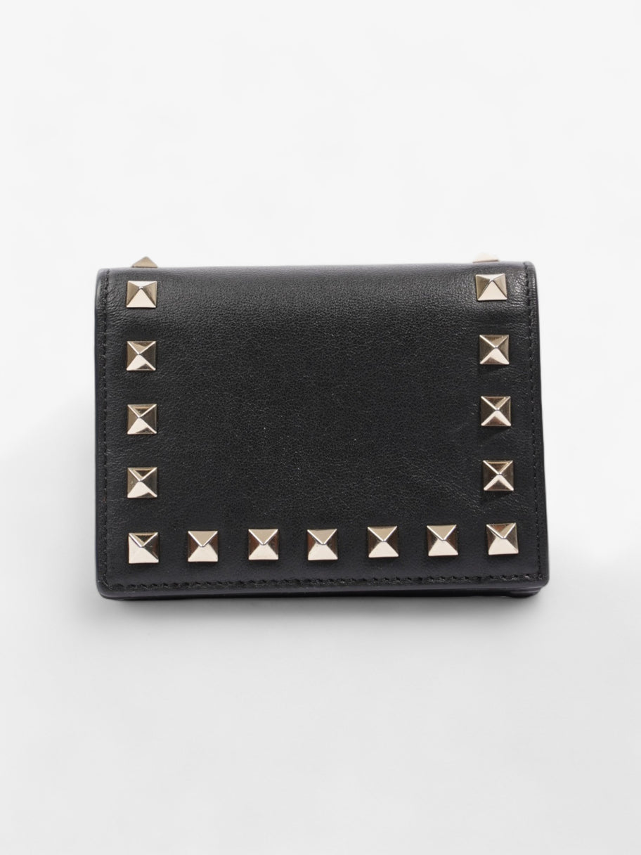 Valentino Rockstud Wallet Black Leather Small Image 1