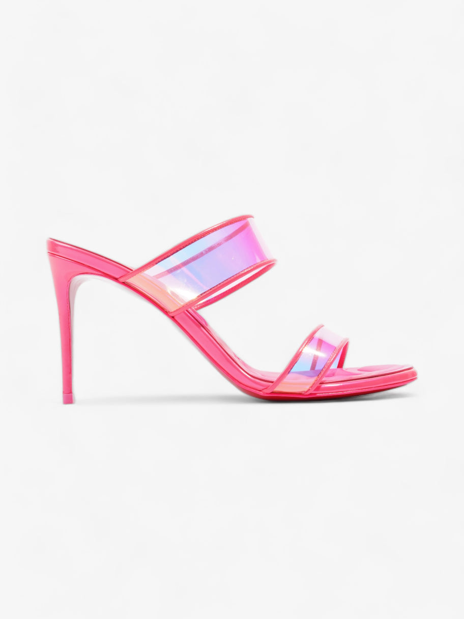 Christian Louboutin Just Loubi 85mm Fluo Pink PVC EU 37.5 UK 4.5 Image 1