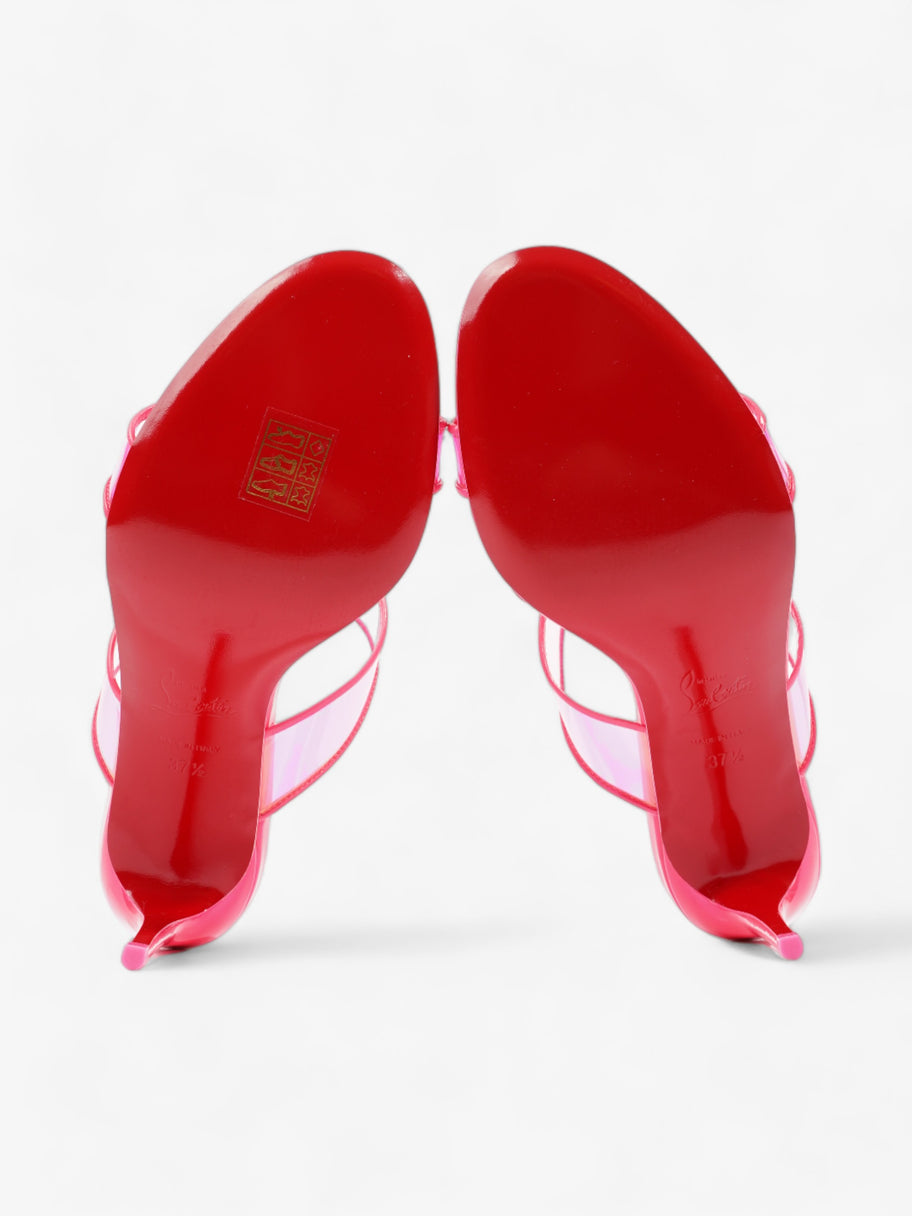 Christian Louboutin Just Loubi 85mm Fluo Pink PVC EU 37.5 UK 4.5 Image 7